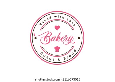 Minimal Bakery Chef label or sticker