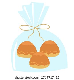 Minimal Bakery Packaging Box Illustration