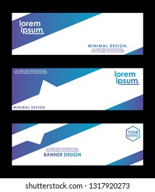 Minimal banner design. Colorful halftone gradient. Future geometric patterns. very suitable for your work project. Vector Eps10.