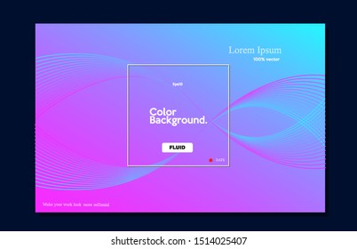 minimal banner design with colorful halftone bland. Trendy gradient shape composition eps10 -Vector