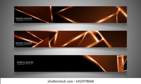 Minimal banner design. Triangular shape vector design background. print templates for ad background