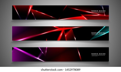 Minimal banner design. Triangular shape vector design background. print templates for ad background