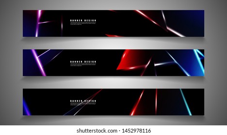 Minimal banner design. Triangular shape vector design background. print templates for ad background