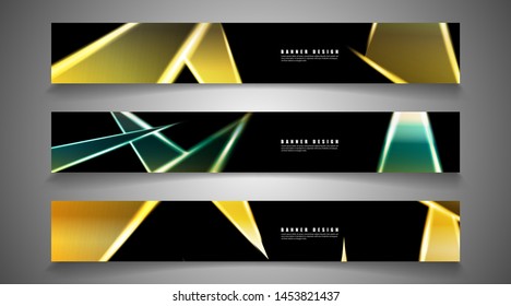 Minimal banner design. Triangular shape vector design background. print templates for ad background