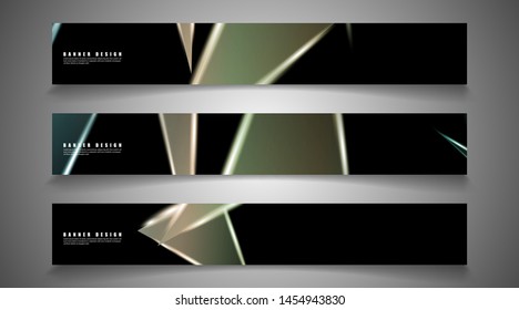 Minimal banner design. Triangular shape vector design background. print templates for ad background