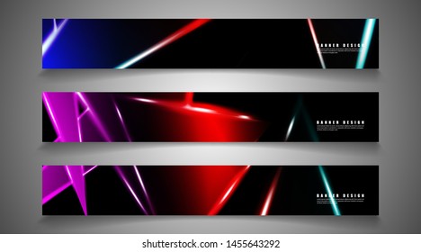 Minimal banner design. Triangular shape vector design background. print templates for ad background