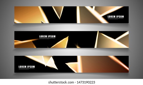 Minimal banner design. Triangular shape vector design background. print templates for ad background