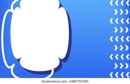 Plantilla de Anuncio mínima. fondo degradado azul. Moderno Anuncio de promoción. medios sociales de negocios post Plantilla de Anuncio. Vector 