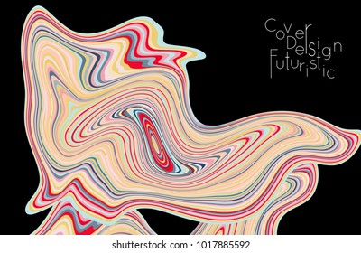 Minimal banner templates with marble striped texture. Abstract bright color splash background. Social media web banner. Future geometric design with marbling pattern.