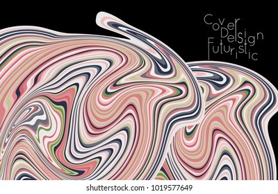 Minimal banner templates with marble striped texture. Abstract bright color splash background. Social media web banner. Future geometric design with marbling pattern.