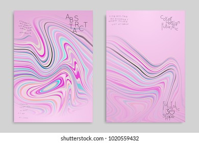Minimal banner templates with marble striped texture. Abstract bright color splash background. Social media web banner. Future geometric design with marbling pattern.