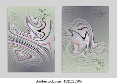 Minimal banner templates with marble striped texture. Abstract bright color splash background. Social media web banner. Future geometric design with marbling pattern.