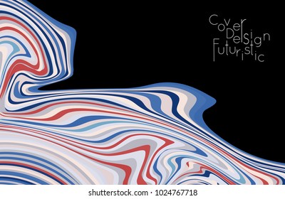 Minimal banner templates with marble striped texture. Abstract bright color splash background. Social media web banner. Future geometric design with marbling pattern.