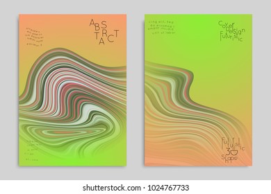 Minimal banner templates with marble striped texture. Abstract bright color splash background. Social media web banner. Future geometric design with marbling pattern.