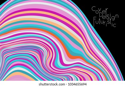Minimal banner templates with marble striped texture. Abstract bright color splash background. Social media web banner. Future geometric design with marbling pattern.
