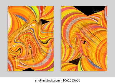 Minimal banner templates with marble striped texture. Abstract bright color splash background. Social media web banner. Future geometric design with marbling pattern.