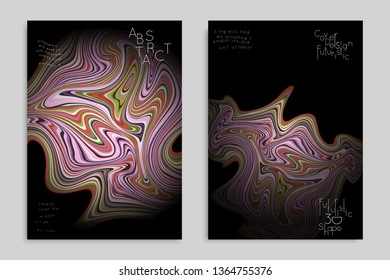 Minimal banner templates with marble striped texture. Abstract bright color splash background. Social media web banner. Future geometric design with marbling pattern.