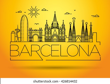 Diseño tipográfico en el mínimo trazado de la ciudad de Barcelona