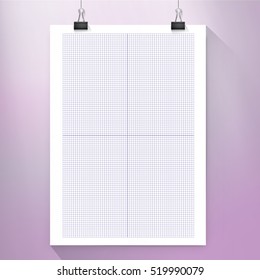 Minimal Basic A4 Weighted Paper Grid For Your Presentations Background