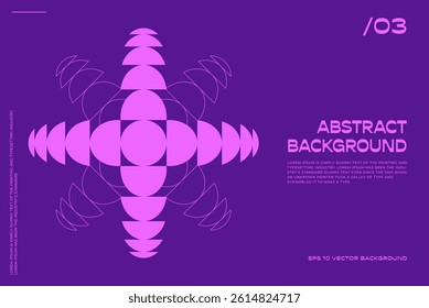 Minimal Bauhaus Abstract Posters. Optical Illusion vector Background. Swiss Design composition with geometric shapes vector bg.