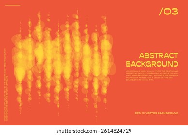 Minimal Bauhaus Abstract Posters. Optical Illusion vector Background. Swiss Design composition with geometric shapes vector orange bg.