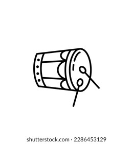 minimal bedug or drum line icon. simple and clean concept. used for icon, logo, symbol or sign