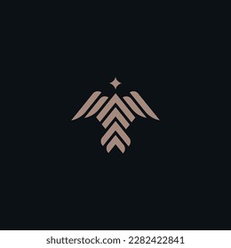 Minimal Bird Fly Logo template Bird Fly Logo