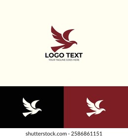 Minimal Bird logo design template