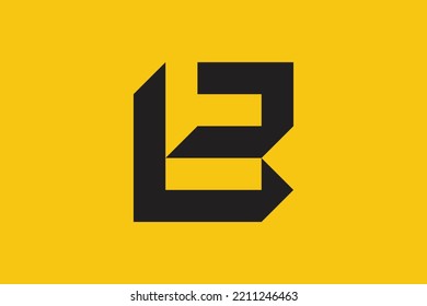 Minimal BL logo. Icon of a LB letter on a luxury background. Logo idea based on the BL monogram initials. Professional variety letter symbol and LB logo on background.