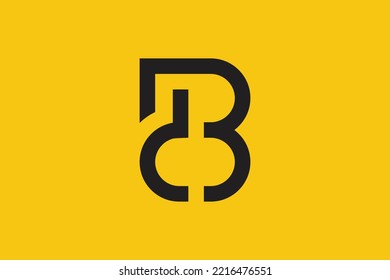 Minimal BL logo. Icon of a LB letter on a luxury background. Logo idea based on the BL monogram initials. Professional variety letter symbol and LB logo on background.