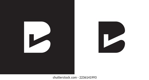 Minimal BL logo. Icon of a LB letter on a luxury background. Logo idea based on the BL monogram initials. Professional variety letter symbol and LB logo on black and white background.