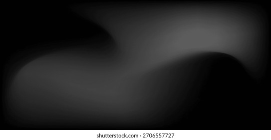 Minimal black abstract background with soft smooth gradient layers.