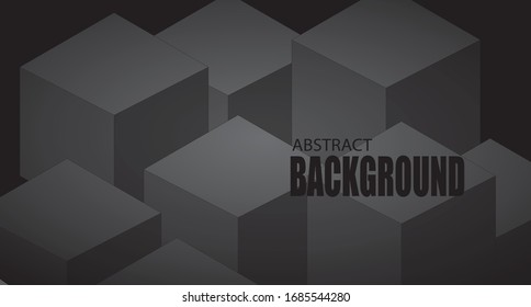 Minimal Black abstract Geometric background. Dynamic shapes composition. Eps10 vector.