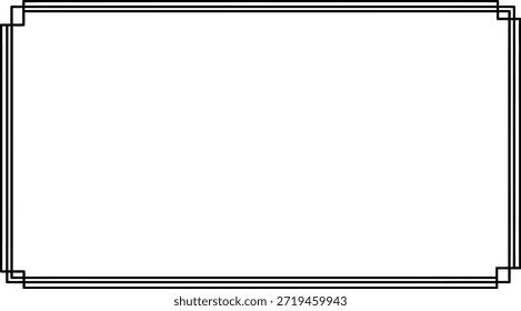 fundo de modelo de quadro de borda preta mínima. quadro, borda, preto, mínimo, simples, design, plano de fundo, modelo, contorno, retângulo, moderno, limpo, gráfico, layout, cartaz, cartão, convite, maquete, elegante, linha, forma, abstrato, estilo, decoração, imprimir, em branco, vazio, clássico, monocromático, minimalismo