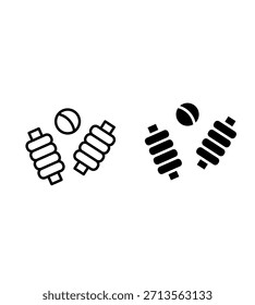 Icono negro mínimo de las fianzas del grillo aislado en el fondo blanco, ideal para los gráficos de los deportes, los logotipos del grillo, los carteles del partido, y los proyectos digitales de la marca.
