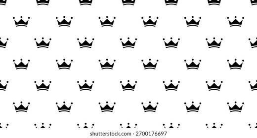 Patrón inconsútil de la corona negra mínima