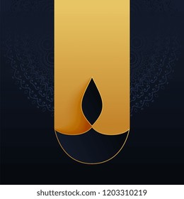 minimal black diwali diya background