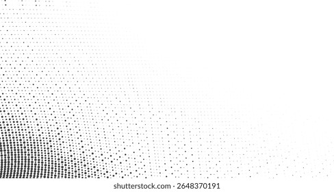 Minimal Black Dots Wave Abstract Background for Website Banner Design Modern Digital Art