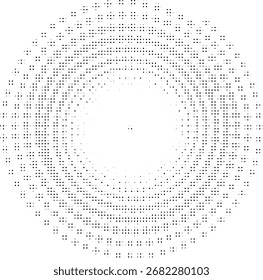 Minimal black dotted circular frame background for posters wallpapers branding textile design packaging and digital templates use
