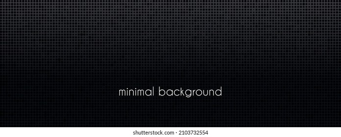 Un fondo de moda con puntas negras minimalistas. Pancarta extendida de textura oscura y abstracta vectora, cabecera para portada de medios sociales, plantilla de volante
