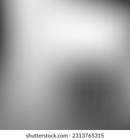 Mínima imagen de diseño monocromo vacía en negro. Malla de gradiente metálico líquido de aluminio acuarela. Fondo blanco borroso de color gris digital. Fondo de degradado oscuro y suavizado del vector de moda.