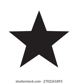 Estrella negra mínima sobre fondo suave