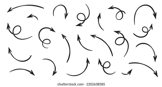 Minimal Black Vector Arrows Collection for Design