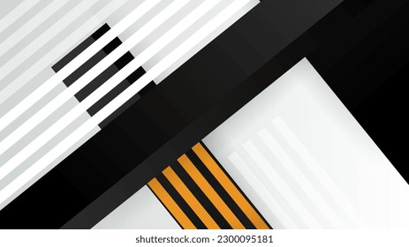 Fondo blanco negro mínimo con diseño de líneas