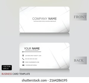 Minimal Black and White Business Name Card Vector Design