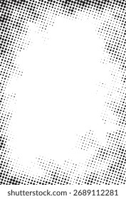 Patrón de punto de semitono blanco y negro mínimo con efecto de degradado diagonal, perfecto para diseño moderno, impresión y diseño de arte pop.