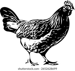 Mínima ilustração em preto e branco com linhas limpas e alto contraste, adequado para impressões, decoração e projetos gráficos.