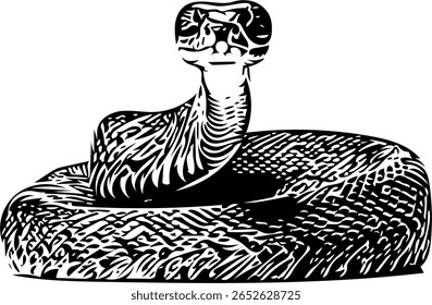 Mínima ilustração em preto e branco com linhas limpas e alto contraste, adequado para impressões, decoração e projetos gráficos.