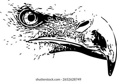 Mínima ilustração em preto e branco com linhas limpas e alto contraste, adequado para impressões, decoração e projetos gráficos.
