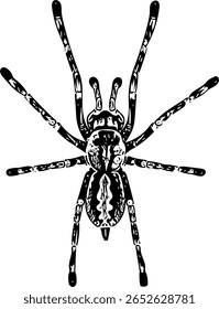 Mínima ilustração em preto e branco com linhas limpas e alto contraste, adequado para impressões, decoração e projetos gráficos.